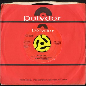 画像3: EDWIN BIRDSONG / RISING SIGN b/w GROW SOME FLOWERS YOU WILL LEARN TO LOVE THE RAIN (45's) (3)