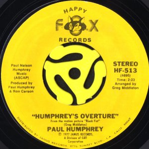 画像1: PAUL HUMPHREY / HUMPHREY'S OVERTURE b/w BIONIC SALSA (45's) (1)