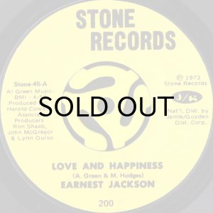 画像1: EARNEST JACKSON / LOVE AND HAPPINESS (45's) (1)