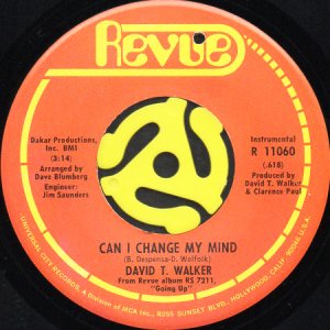 画像1: DAVID T. WALKER / CAN I CHANGE MY MIND (45's) (1)