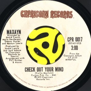 画像1: MAXAYN / CHECK OUT YOUR MIND b/w GOOD THINGS (45's) (1)