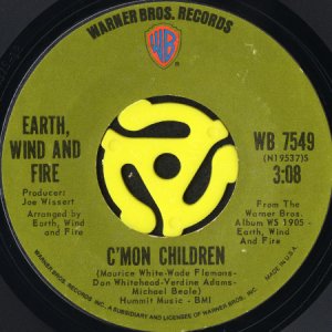 画像1: EARTH, WIND AND FIRE / C'MON CHILDREN (45's) (1)