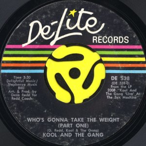 画像1: KOOL AND THE GANG / WHO'S GONNA TAKE THE WEIGHT (45's) (1)