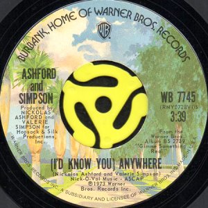 画像1: ASHFORD & SIMPSON / (I'D KNOW YOU) ANYWHERE (45's) (1)