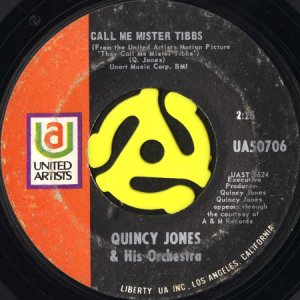 画像1: QUINCY JONES & HIS ORCHESTRA / CALL ME MISTER TIBBS (45's) (1)