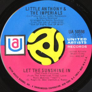 画像1: LITTLE ANTHONY & THE IMPERIALS / LET THE SUNSHINE IN (THE FLESH FAILURES) (45's) (1)