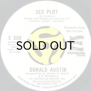 画像2: DONALD AUSTIN / I CAN'T STAND THE STRAIN b/w SEX PLOT (45's) (WHITE PROMO) (2)