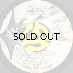 画像2: THE COUNTS / THINKING SINGLE b/w WHY NOT START ALL OVER AGAIN (45's) (WHITE PROMO) (2)