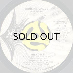 画像1: THE COUNTS / THINKING SINGLE b/w WHY NOT START ALL OVER AGAIN (45's) (WHITE PROMO) (1)