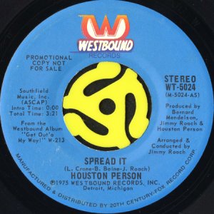 画像2: HOUSTON PERSON / SPREAD IT (45's) (PROMO) (2)