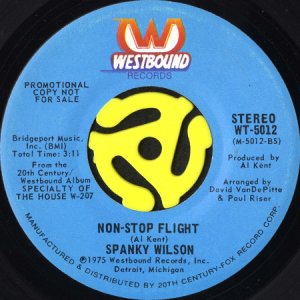 画像1: SPANKY WILSON / NON-STOP FLIGHT (45's) (PROMO) (1)