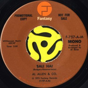 画像1: AL ALLEN & CO. / BALI HAI (45's) (PROMO) (VINYL PRESS) (1)