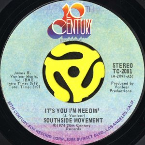 画像1: SOUTHSIDE MOVEMENT / IT'S YOU I'M NEEDIN' b/w MISSISSIPPI CUTBACK (45's) (1)
