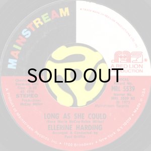 画像1: ELLERINE HARDING / LONG AS SHE COULD (45's) (1)