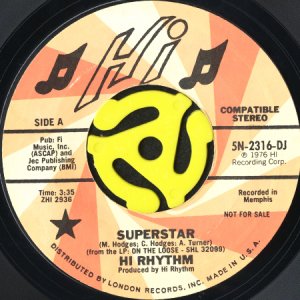 画像1: HI RHYTHM / SUPERSTAR (45's) (PROMO) (1)