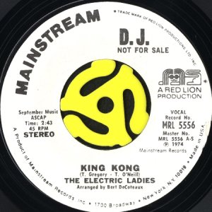 画像2: THE ELECTRIC LADIES / KING KONG (45's) (WHITE PROMO) (2)