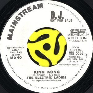 画像1: THE ELECTRIC LADIES / KING KONG (45's) (WHITE PROMO) (1)
