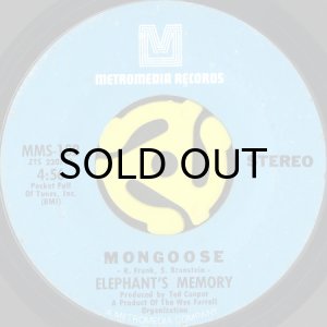 画像1: ELEPHANT'S MEMORY / MONGOOSE (45's) (ALTERNATE TAKE) (1)