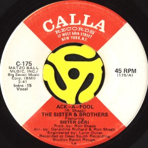 画像2: THE SISTER & BROTHERS featuring SISTER GERI / CHAINED (45's) (2)
