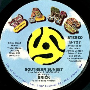 画像2: BRICK / DAZZ b/w SOUTHERN SUNSET (45's) (2)