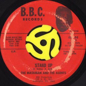 画像2: THE MASKMAN AND THE AGENTS / STAND UP (45's) (2)
