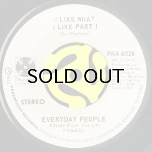 画像1: EVERYDAY PEOPLE / I LIKE WHAT I LIKE (45's) (1)