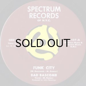 画像1: BAD BASCOMB / FUNK CITY b/w CROCODILE (45's) (1)