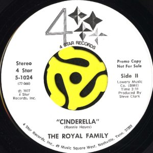 画像1: THE ROYAL FAMILY / CINDERELLA (45's) (WHITE PROMO) (1)