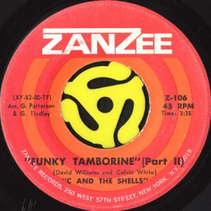 画像2: C AND THE SHELLS / FUNKY TAMBORINE (45's) (2)