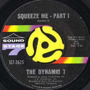 画像1: THE DYNAMIC 7 / SQUEEZE ME (45's) (1)