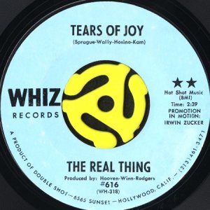 画像1: THE REAL THING / TEARS OF JOY b/w IT'S MY LIFE (45's) (1)