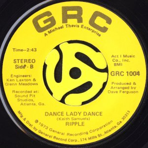 画像2: RIPPLE / I DON'T KNOW WHAT IT IS, BUT IT SURE IS FUNKY (45's) (VINYL PRESS) (2)