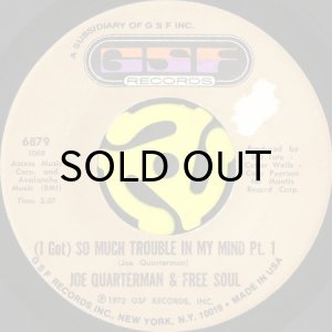 画像1: JOE QUARTERMAN & FREE SOUL / (I GOT) SO MUCH TROUBLE IN MY MIND (45's) (1)