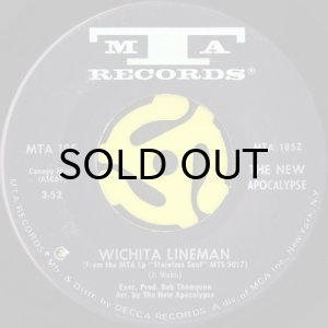 画像2: THE NEW APOCALYPSE / STAINLESS SOUL b/w WICHITA LINEMAN (45's) (2)