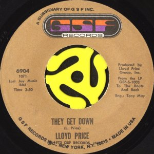 画像1: LLOYD PRICE / THEY GET DOWN (45's) (1)