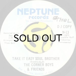 画像2: THE CORNER BOYS / GANG WAR (DON'T MAKE ME NO SENSE) b/w TAKE IT EASY SOUL BROTHER (45's) (2)