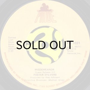 画像1: FOSTER SYLVERS / MISDEMEANOR (45's) (1)
