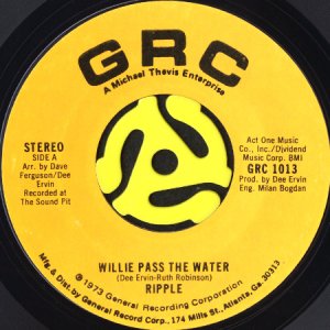 画像1: RIPPLE / WILLIE PASS THE WATER b/w GIT OWF (45's) (1)