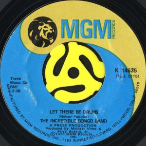 画像2: THE INCREDIBLE BONGO BAND / DUELING BONGOS b/w LET THERE BE DRUMS (45's) (2)