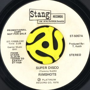 画像1: RIMSHOTS / SUPER DISCO (45's) (WHITE PROMO) (1)