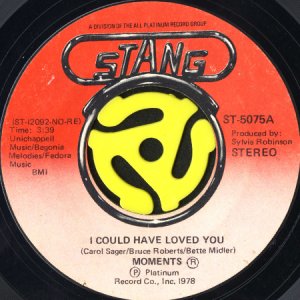 画像1: THE MOMENTS / I COULD HAVE LOVED YOU b/w JACK IN THE BOX (45's) (1)