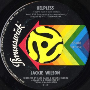 画像1: JACKIE WILSON / HELPLESS (45's) (1)