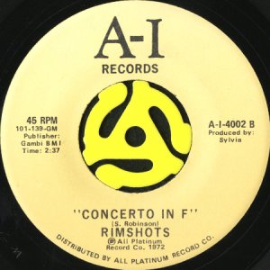 画像2: RIMSHOTS / SAVE THAT THING b/w CONCERTO IN F (45's) (2)