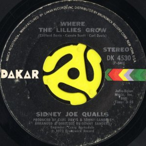 画像1: SIDNEY JOE QUALLS / WHERE THE LILIES GROW (45's) (1)