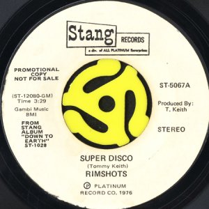 画像2: RIMSHOTS / SUPER DISCO (45's) (WHITE PROMO) (2)