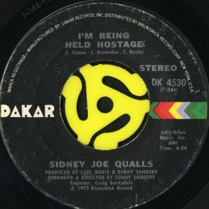 画像2: SIDNEY JOE QUALLS / WHERE THE LILIES GROW (45's) (2)