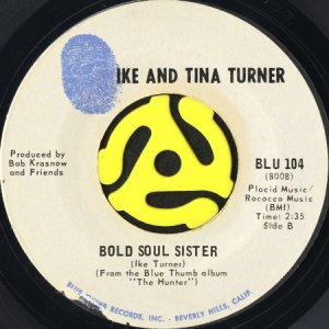 画像1: IKE AND TINA TURNER / BOLD SOUL SISTER (45's) (1)