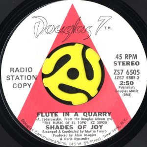 画像1: SHADES OF JOY / FLUTE IN A QUARRY (45's) (PROMO) (1)