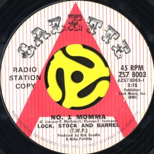 画像1: LOCK, STOCK AND BARREL (T.W.P.) / NO. 1 MOMMA (45's) (PROMO) (1)