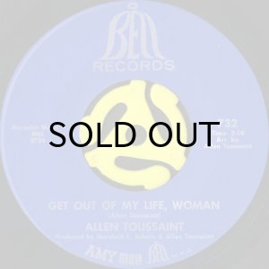 画像1: ALLEN TOUSSAINT / GET OUT OF MY LIFE, WOMAN (45's) (1)